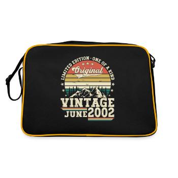 Original Juin Vintage 2002 20ème Anniversaire Hommes - Sac Retro - noir/or - Dos