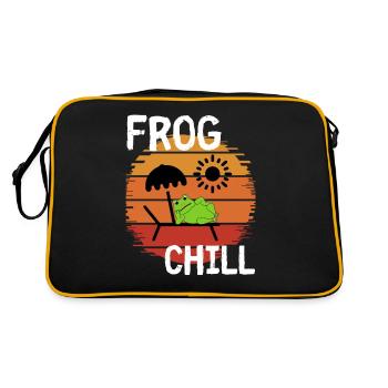 Grenouille Chill - Sac Retro - noir/or - Dos