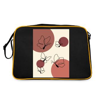 Papillon - Sac Retro - noir/or - Dos