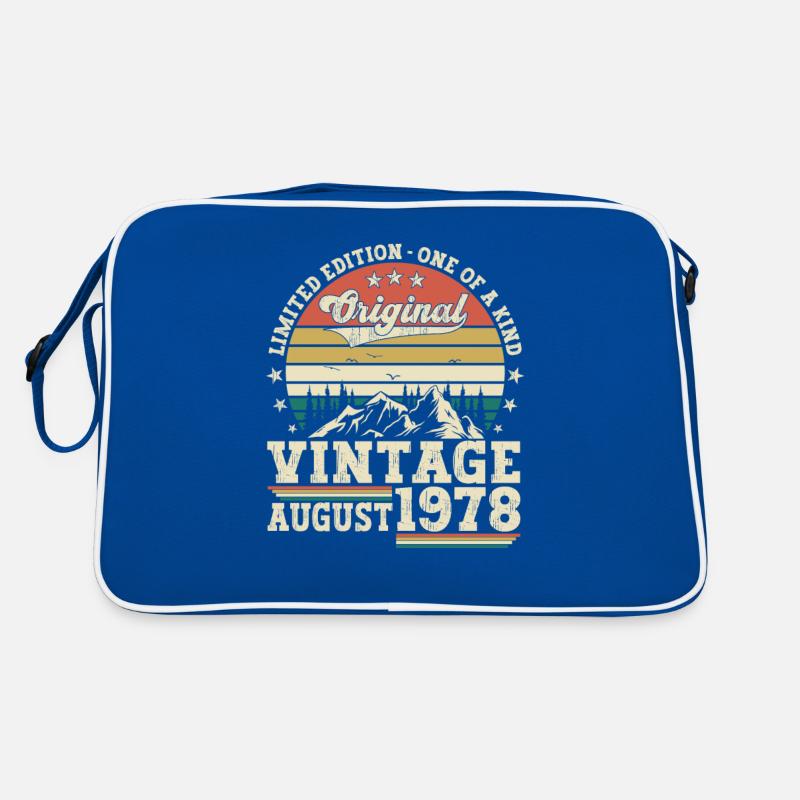 Original Août né 1978 44e anniversaire Sac Retro