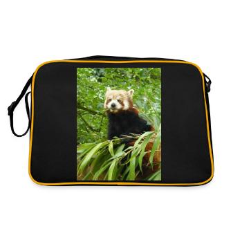Red Panda - Retro Bag - black/gold - Back