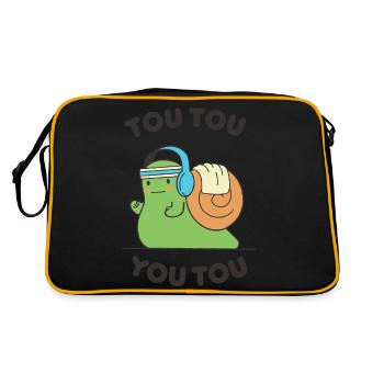 tou tou you tou - gym française - Sac Retro - noir/or - Dos