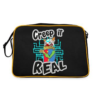 Creep It Real- Crypto Clown - Retro Bag - black/gold - Back
