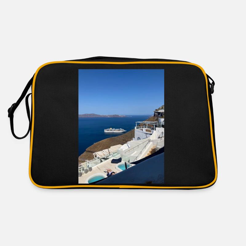 Holidays in Santorini Retro Bag