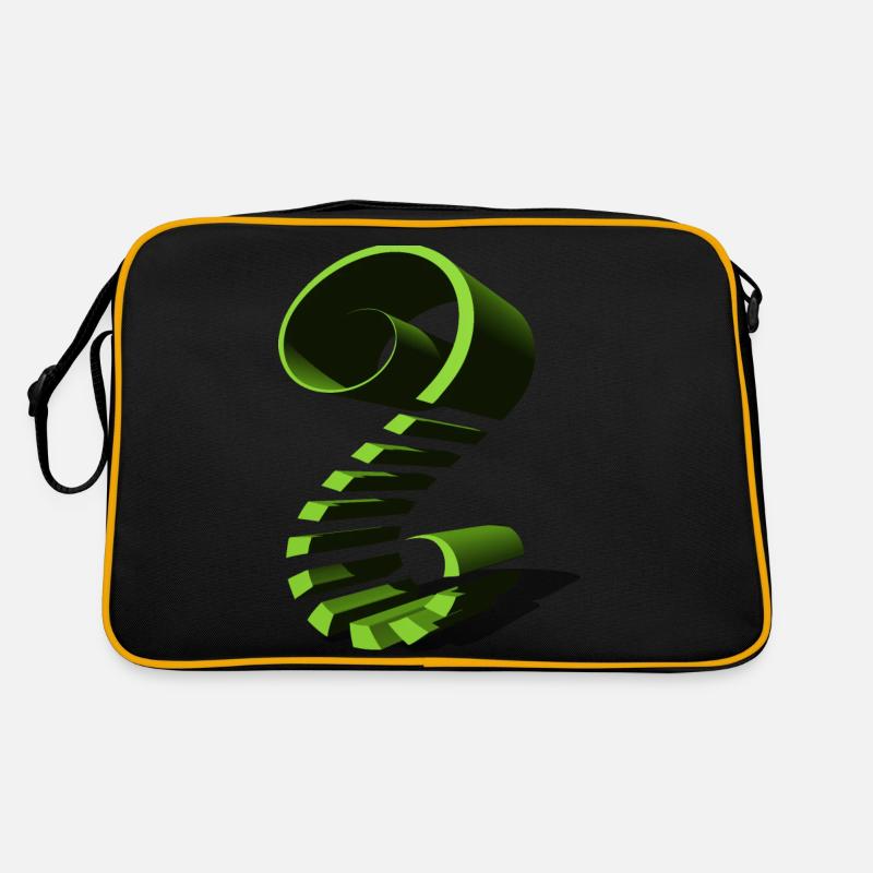 Shaped green Retro Bag