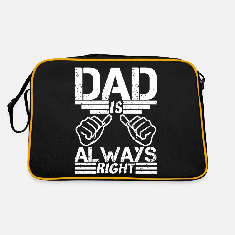 Papa hat immer recht Retro Tasche