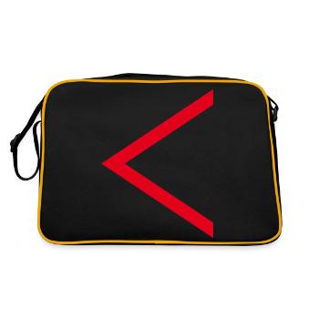 Red arrow - Retro Bag - black/gold - Back