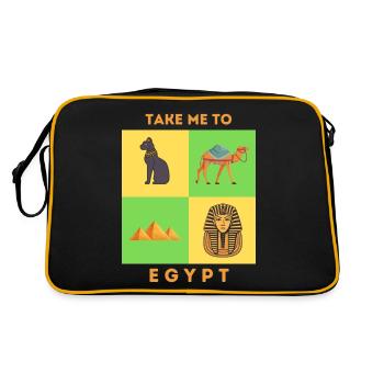EMMÈNE-MOI EN ÉGYPTE - Sac Retro - noir/or - Dos