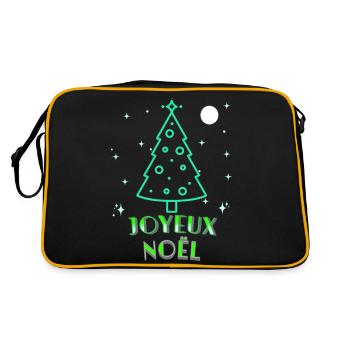 MERRY CHRISTMAS - Retro Bag - black/gold - Back