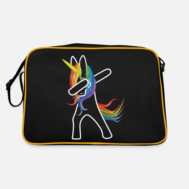 Licorne dabbing transparent Sac Retro