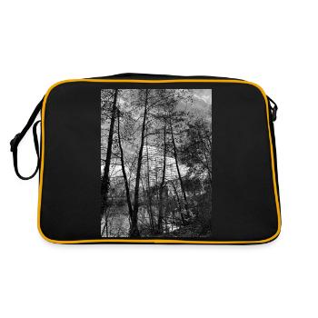 Arbres de maison Noir Blanc Cool Design Berlin - Sac Retro - noir/or - Dos