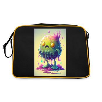 Zombie Frozen - Retro Tasche - Schwarz/Gold - Hinten