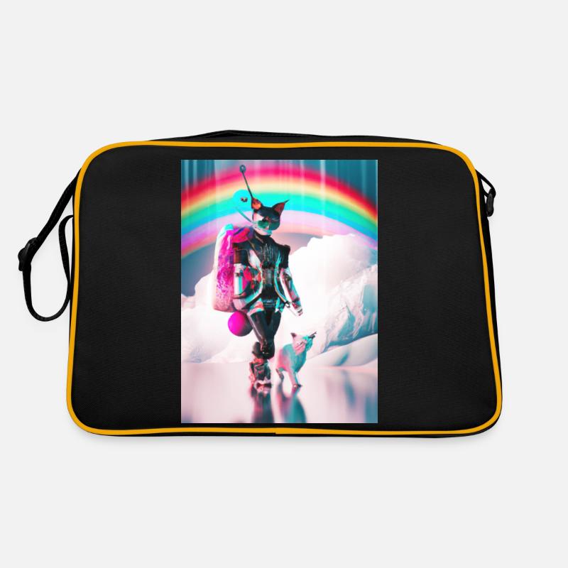 Cyborg Cats Sci-fi Geisha Idée cadeau Sac Retro