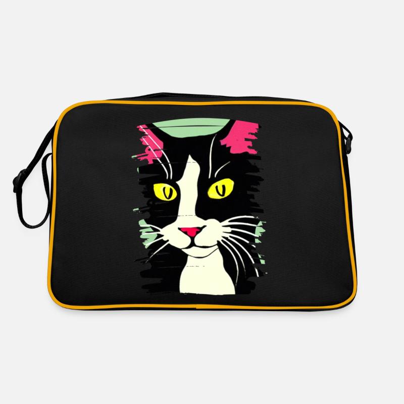 Cat Face 2 Retro Bag