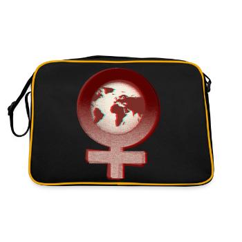 World Women's Day - Feminist Day - Retro Bag - black/gold - Back
