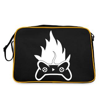 Game Gaming PC - Retro Tasche - Schwarz/Gold - Hinten