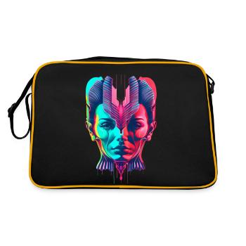 Siamese Head - Retro Bag - black/gold - Back