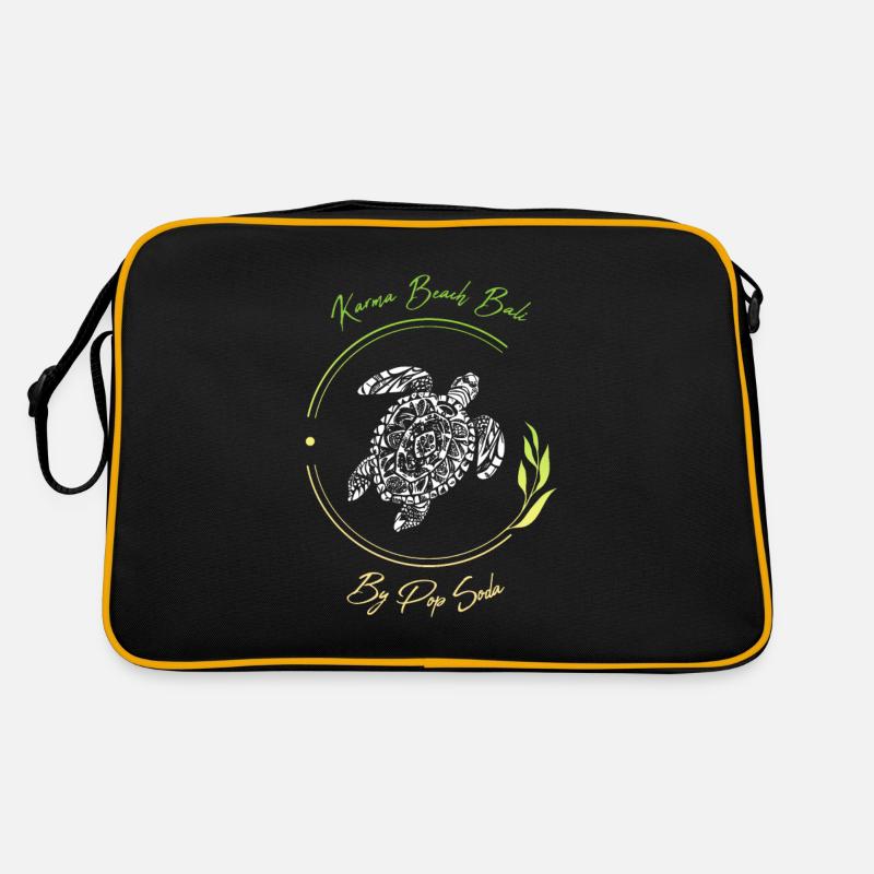Turtle Karma Beach vert citron Sac Retro