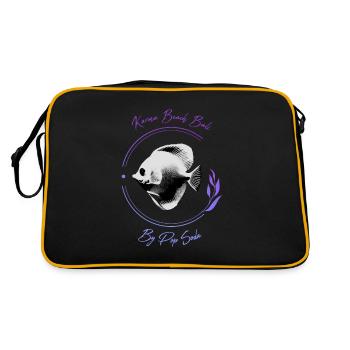 Karma Beach Tang fish violet - Sac Retro - noir/or - Dos