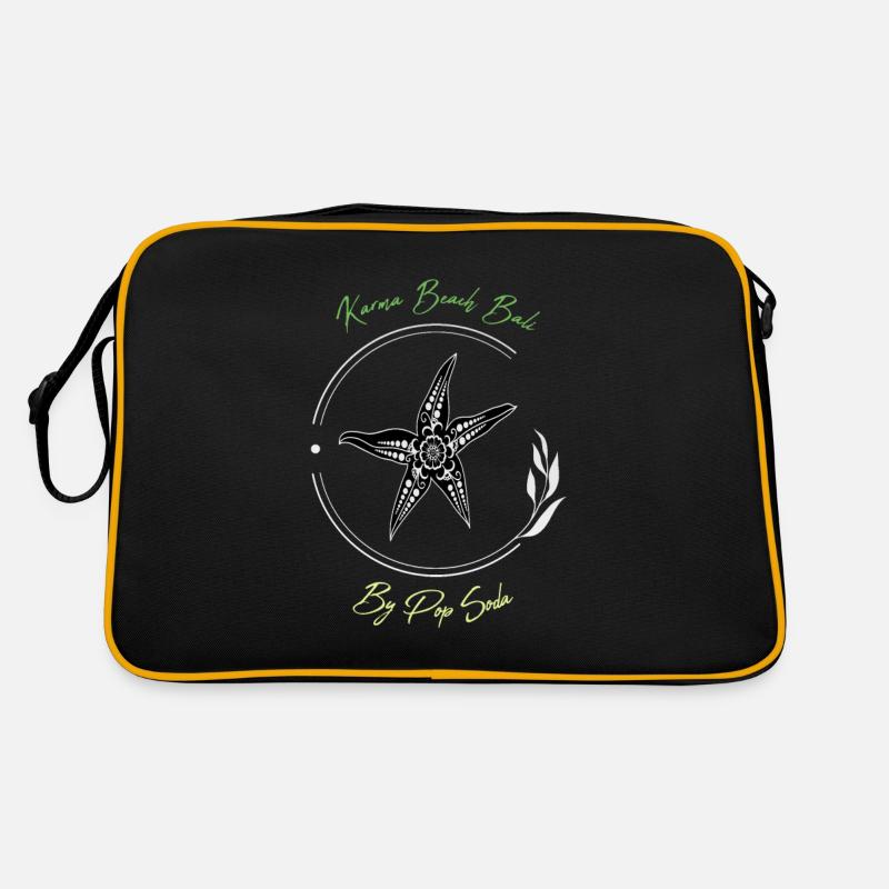 Karma Beach Seestern grün Retro Tasche