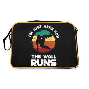 Cadeau Parkour | Freerunning Sport Parkur Dicton - Sac Retro - noir/or - Dos