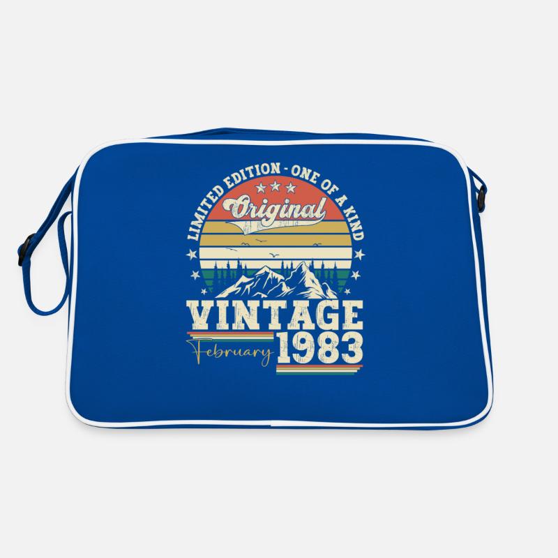 February born 1983 40th birthday gift man Retro Bag