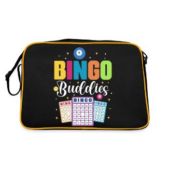 Bingo Buddies - Bingo Game Lover Bingo Winner Fan - Retro Bag - black/gold - Back