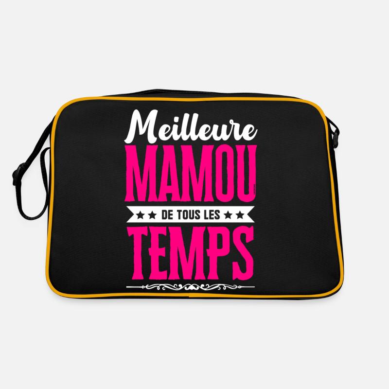 Meilleure Mamou de Tous les Temps - Rose/Blanc Sac Retro