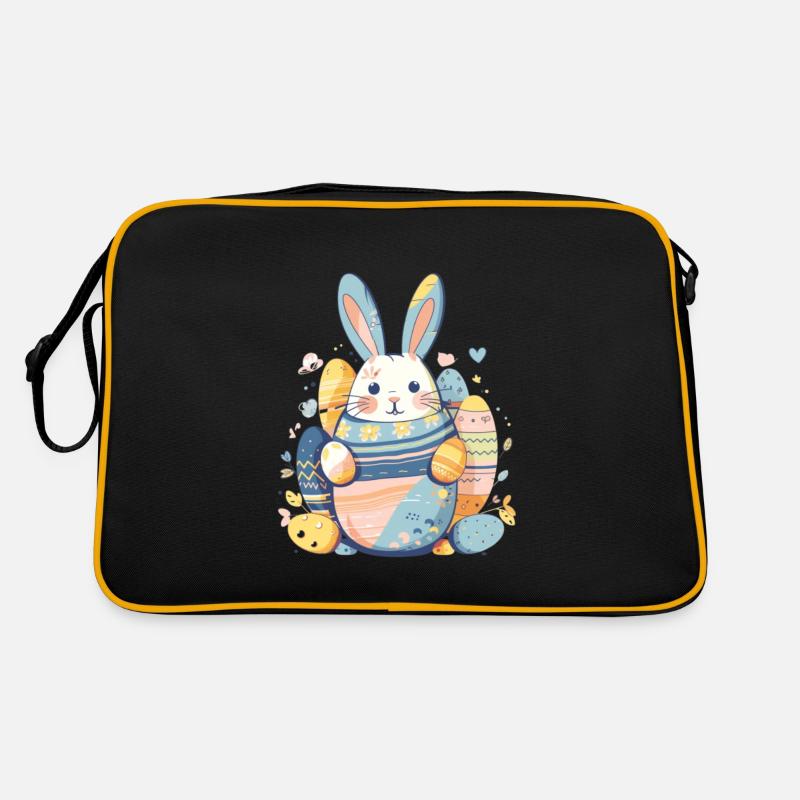 Easter Bunny - Retro Bag - black/gold