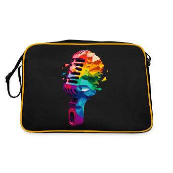 Micro Color - Retro Bag - black/gold - Back