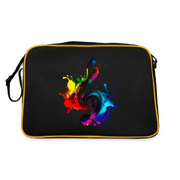 Clé de sol - Sac Retro - noir/or - Dos