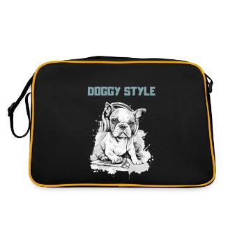 DOGGY STYLE BABY - Retro Bag - black/gold - Back