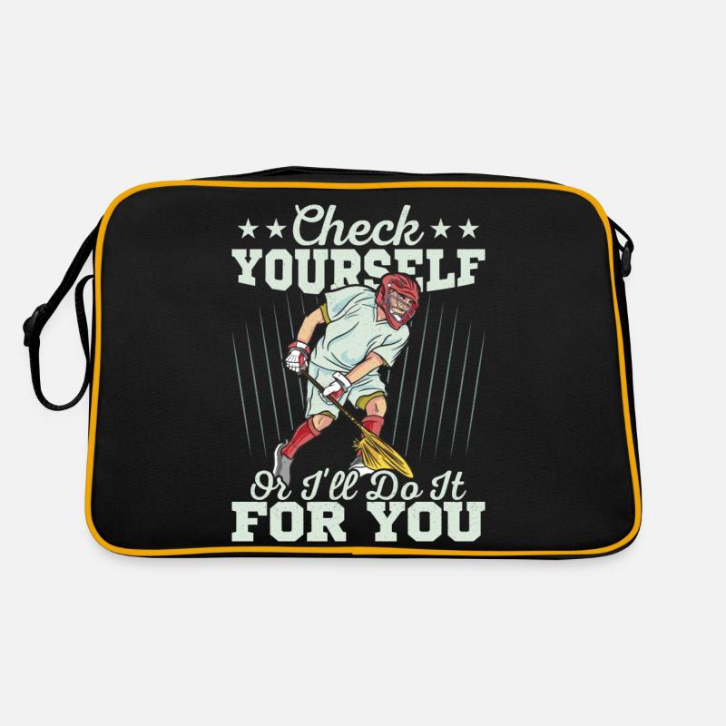 Check Yourself Or I'll Do It For You Player Lacros Retro Bag
