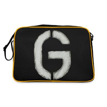 G - Letter (stencil) - Retro Bag - black/gold - Back
