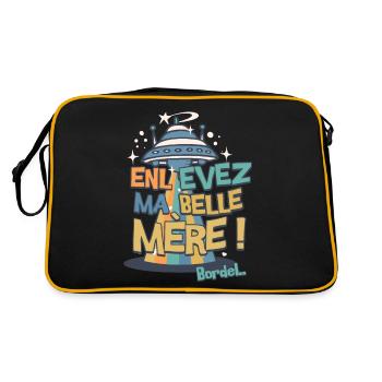 Take away my Mother-in-law!! Brothel!! - Retro Bag - black/gold - Back