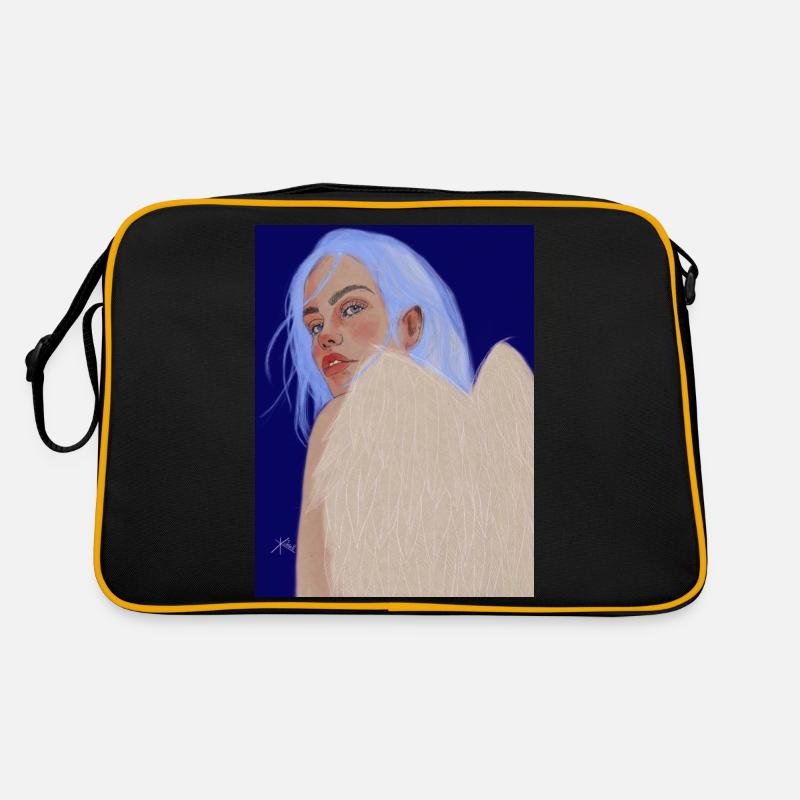 Ich sehe dich - Retro Tasche - Schwarz/Gold