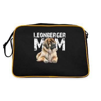 Leonberger - Retro Tasche - Schwarz/Gold - Hinten