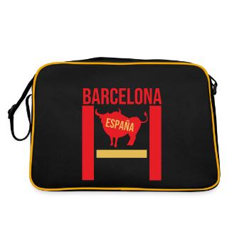 Barcelone Souvenir Bull Barcelone - Sac Retro - noir/or - Dos