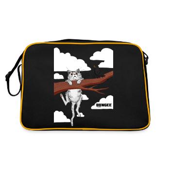 Hang in there 06 - Retro Bag - black/gold - Back