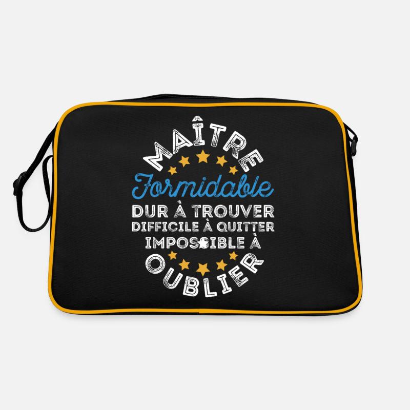 cadeau fin d'année Cadeau maitre d'école Sac Retro