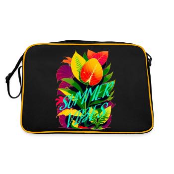 AMBIANCE ESTIVALE - Sac Retro - noir/or - Dos