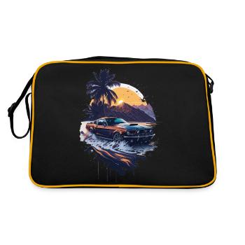 Classic sports car - Retro Bag - black/gold - Back