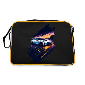 Voiture de sport - Sac Retro - noir/or - Dos