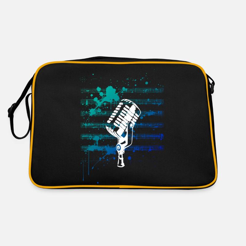 say it with micro - Retro Bag - black/gold