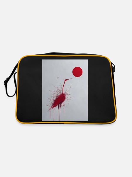 Crane sun - Retro Bag - black/gold - Back