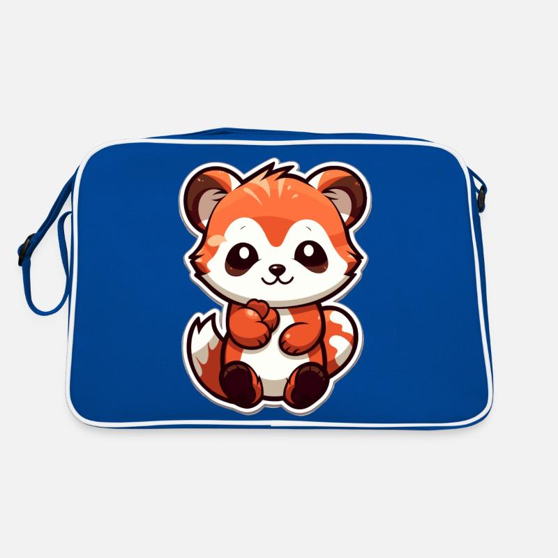 Roter Panda Retro Tasche