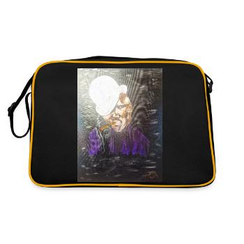Grace Jones Smoke 2021 plus2 Mumzy Maria Uberstein - Retro Tasche - Schwarz/Gold - Hinten