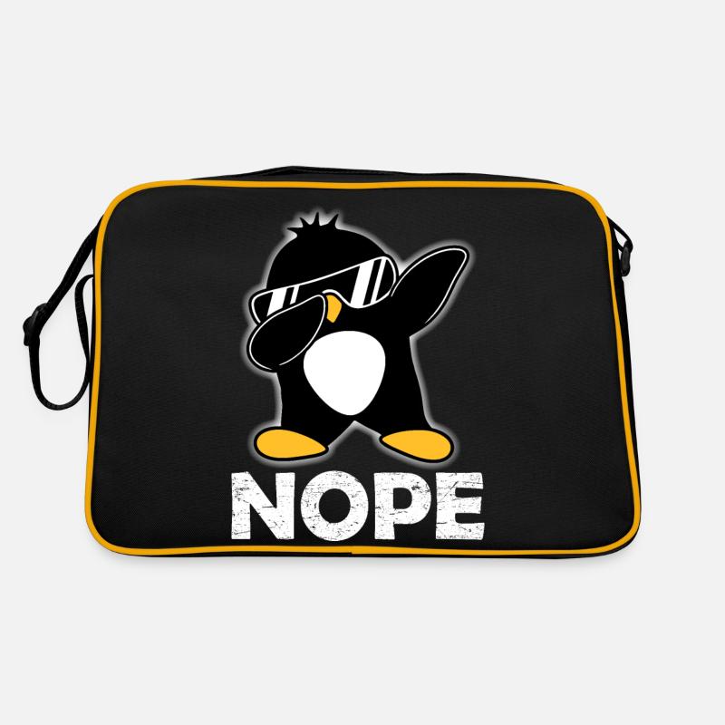 Nope Lazy Today Cool Dabbing Penguin Dab Dance Pose Sac Retro