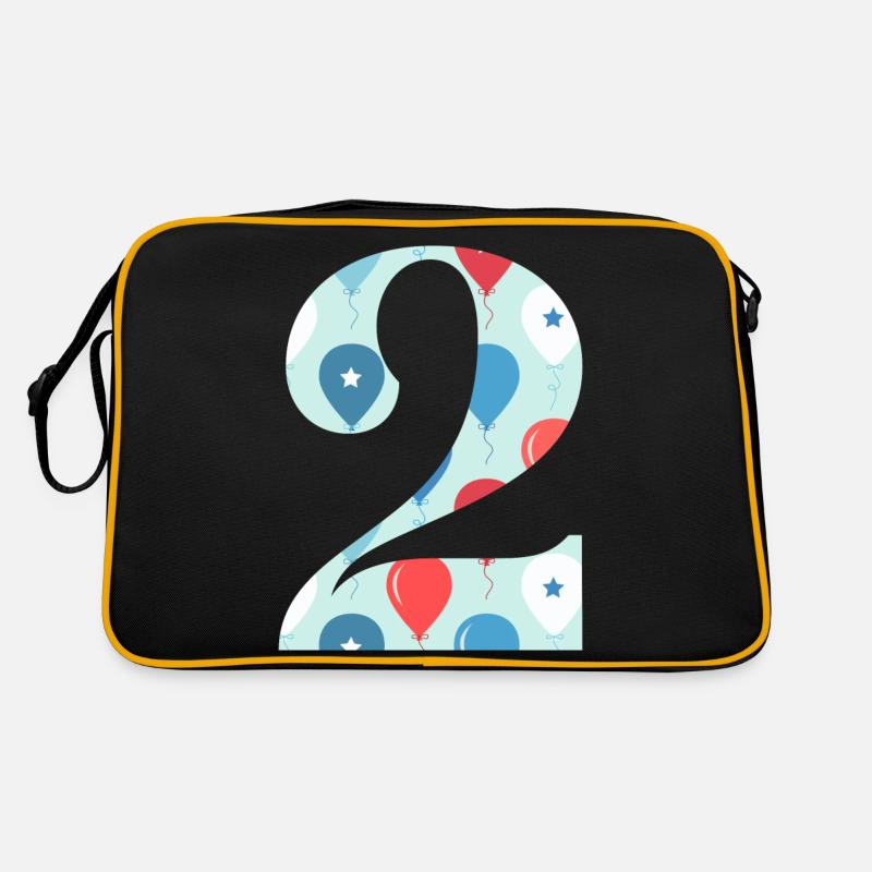 2e anniversaire ballon Sac Retro
