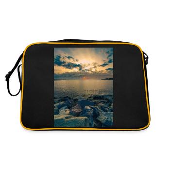 ocean - Retro Bag - black/gold - Back